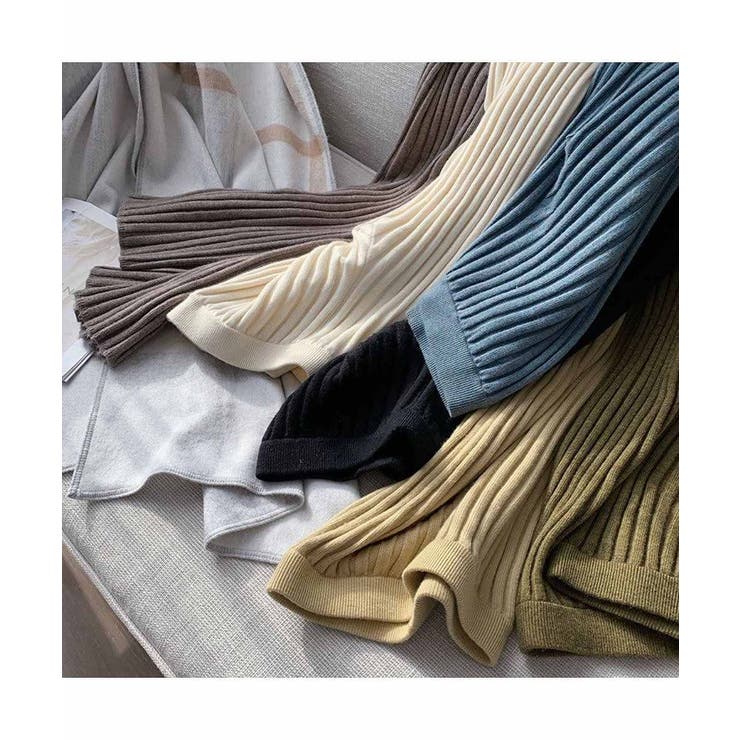 大人カジュアルなニットワイドパンツ 冬 モップパンツ | maison de LATIR | 詳細画像13 