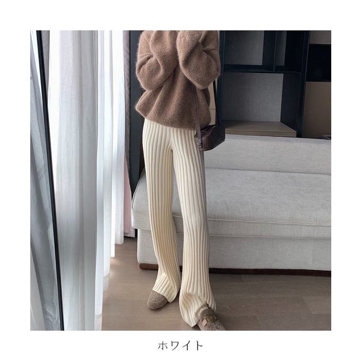 大人カジュアルなニットワイドパンツ 冬 モップパンツ | maison de LATIR | 詳細画像16 