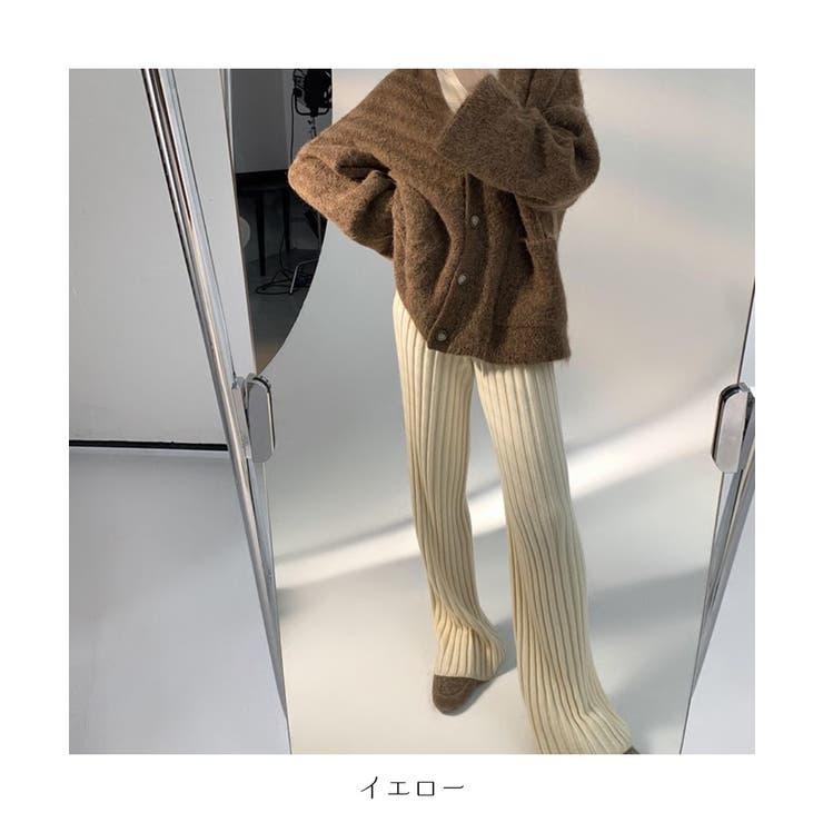 大人カジュアルなニットワイドパンツ 冬 モップパンツ | maison de LATIR | 詳細画像20 