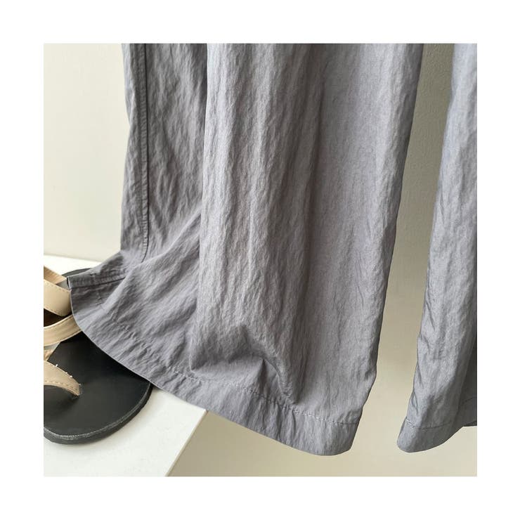 ゆったりシルエットでこなれ感たっぷりのドレープワイドパンツ 秋 涼しい | maison de LATIR | 詳細画像12 