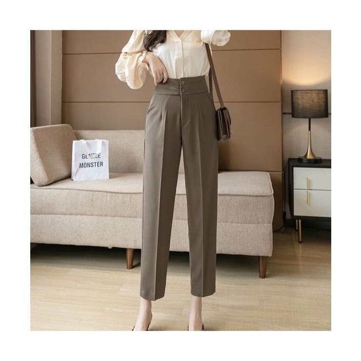 新品タグ付 SOLIDO センタープレステーパードパンツ スラックス 04