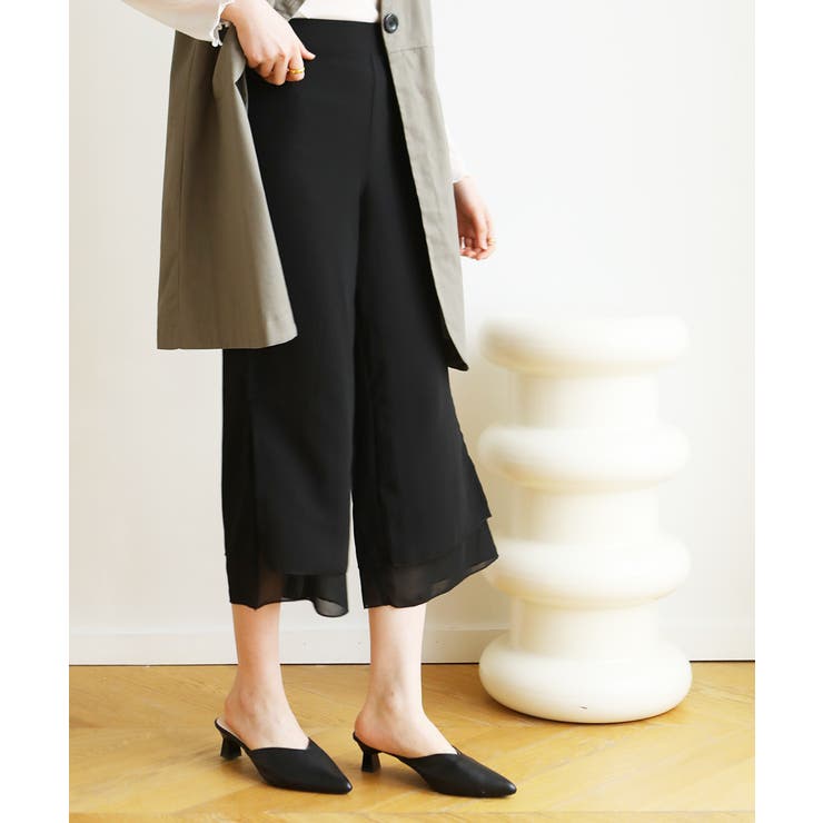 パンツ ハイウエスト 無地[品番：MSDL0001441]｜maison de LATIR