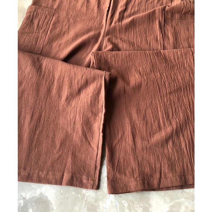 トレンド感のある大人なオールインワンワイドサロペット カジュアル 韓国 | maison de LATIR | 詳細画像14 