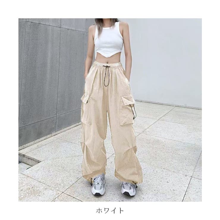 リュクス  綺麗め ブラック 裾しぼり パンツ org.jpg