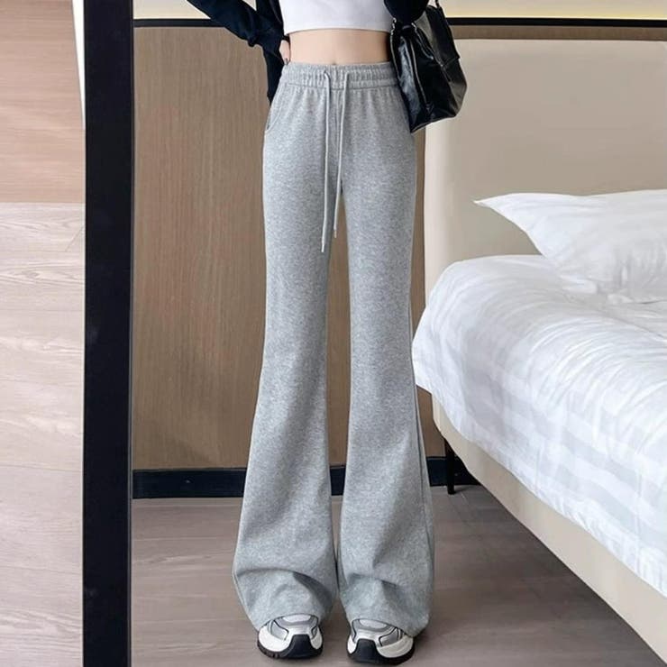 裏起毛で暖かい履き心地抜群のカービングパンツ フルレングス スウェット | maison de LATIR | 詳細画像5 