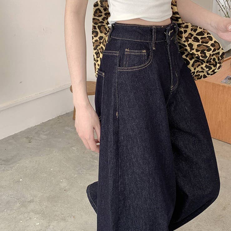 大人こなれ感を演出するワイドパンツ ハイウエスト 美スタイル | maison de LATIR | 詳細画像4 