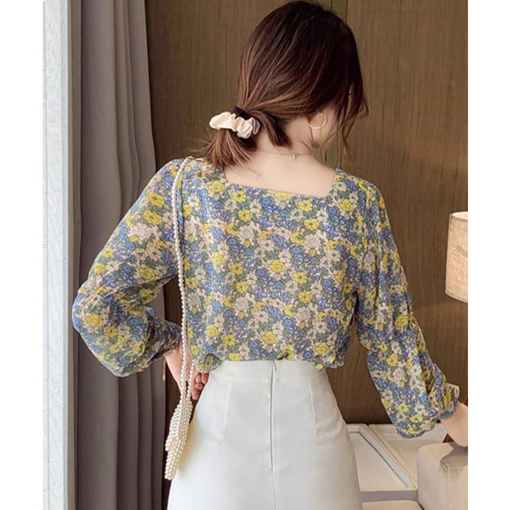 一点限り　littlecottonclothes 新品未使用　花柄ブラウス 楽天市場】小花柄 ブラウス（サイズ（S/M/L）LL）の通販