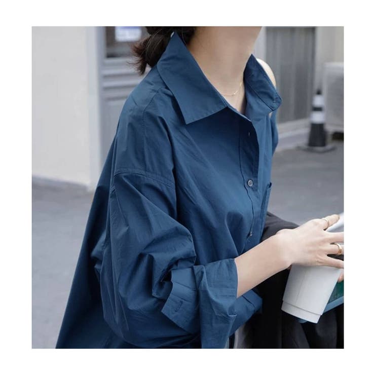 オーバーサイズシャツトップスシャツブラウスレディースデザイン夏夏服夏きれいめカジュアル大きいサイズゆったりおしゃれカジュアル