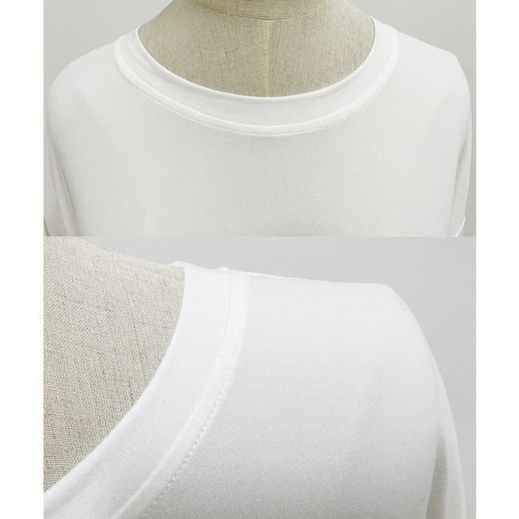 シンプルで着回し抜群！合わせやすいレター文字ロンT 長袖カットソー レディース | maison de LATIR | 詳細画像17 