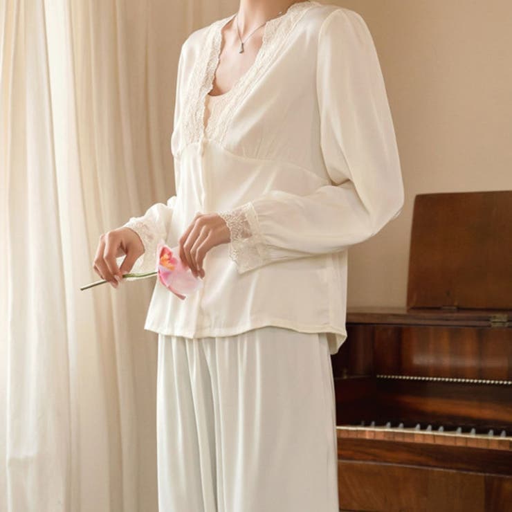 上品で肌触りの良いルームウェア パジャマ お家タイム | maison de LATIR | 詳細画像3 