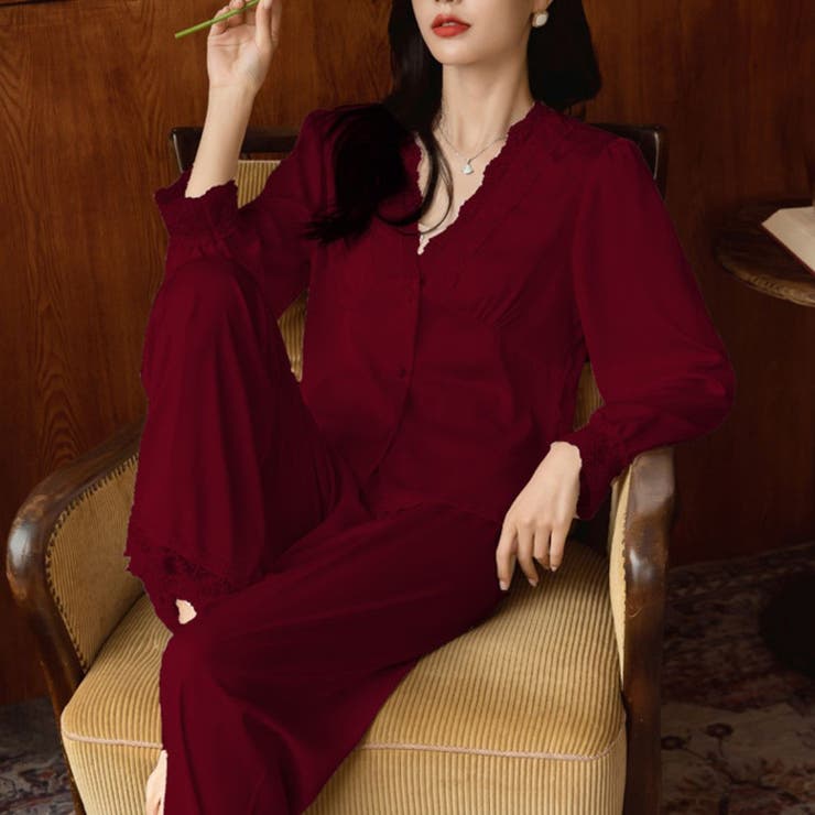 上品で肌触りの良いルームウェア パジャマ お家タイム | maison de LATIR | 詳細画像8 