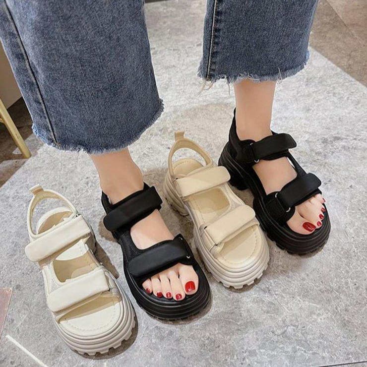 ベルト調整で足にフィットするスポーツサンダル シューズ 靴 | maison de LATIR | 詳細画像2 