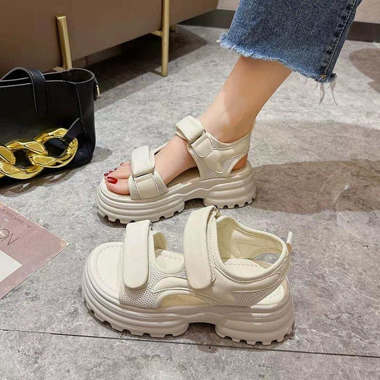 ベルト調整で足にフィットするスポーツサンダル シューズ 靴 | maison de LATIR | 詳細画像7 