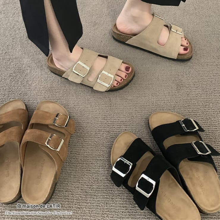 大ぶりのバックルデザインが可愛い厚底サンダル カジュアル ラージ 品番 Msdl Maison De Latir メゾンドラティール のレディースファッション通販 Shoplist ショップリスト