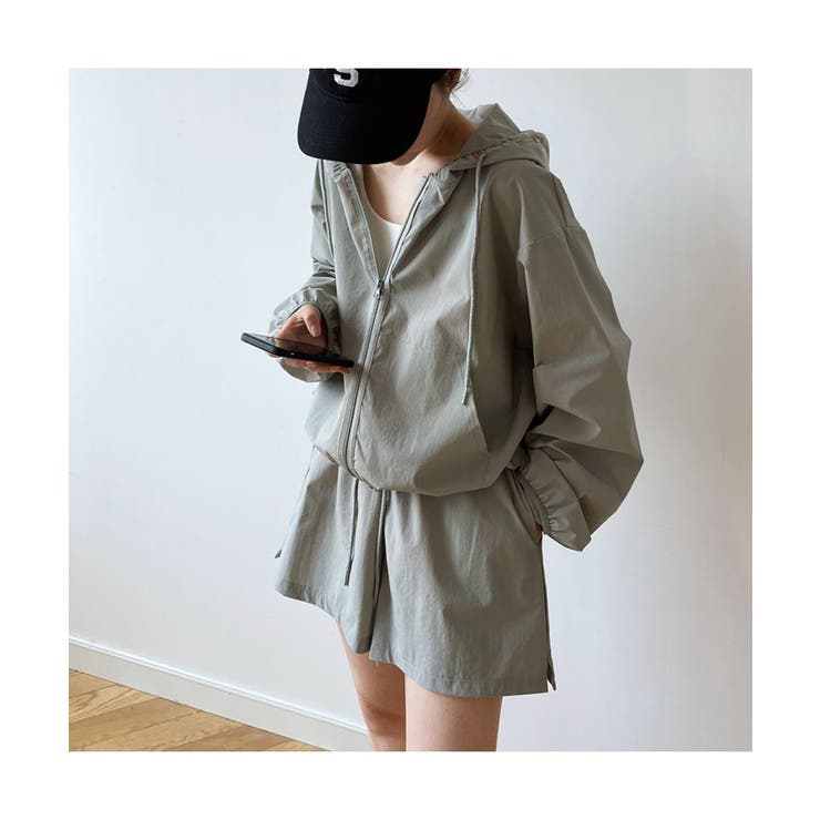 カジュアルなルーズパーカーのセットアップ スポーツ ワイドレッグ | maison de LATIR | 詳細画像5 