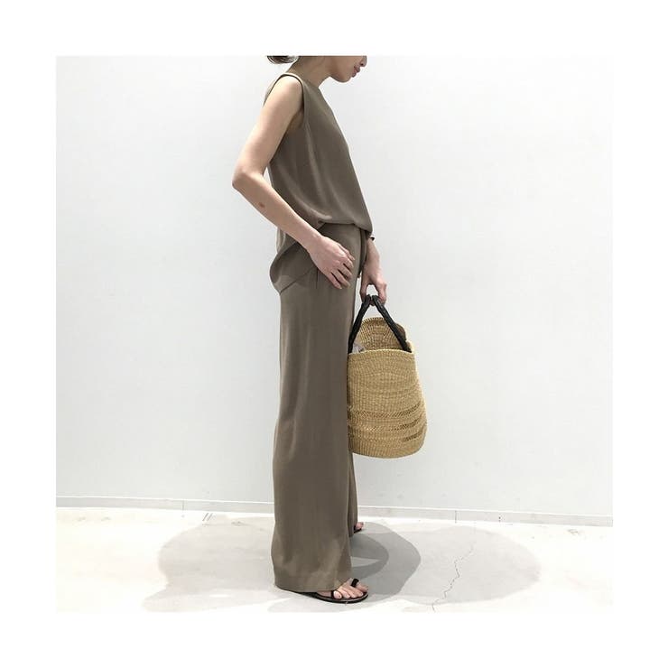 シンプルなデザインがセットアップ ノースリーブ ワイドパンツ | maison de LATIR | 詳細画像23 