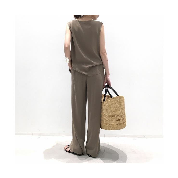 シンプルなデザインがセットアップ ノースリーブ ワイドパンツ | maison de LATIR | 詳細画像24 