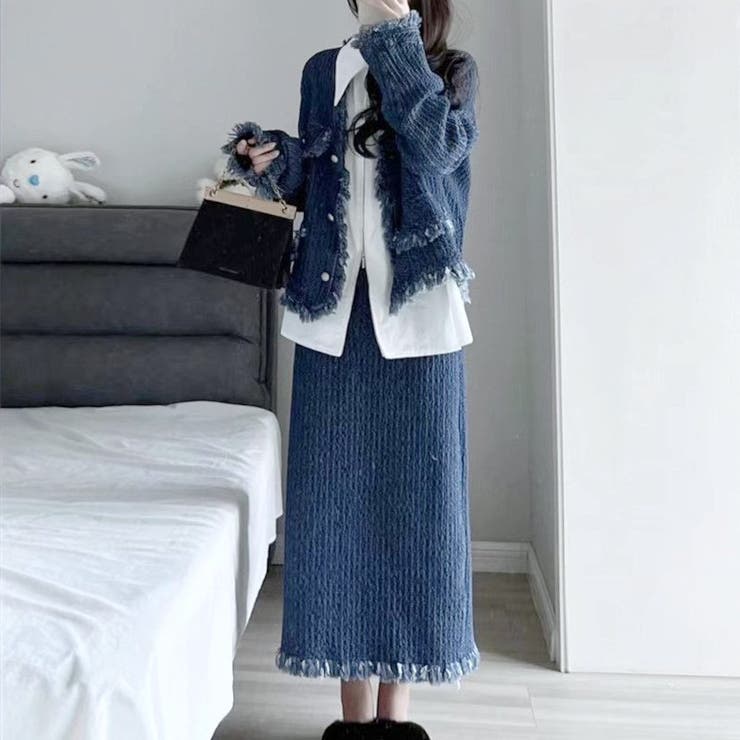 高級見えする大人のセットアップ ジャケット ショート丈 | maison de LATIR | 詳細画像1 