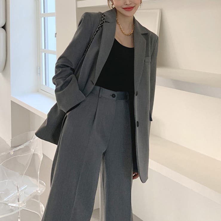 美スタイル魅せのジャケット&パンツセレモニースーツ オフィス 韓国ファッション | maison de LATIR | 詳細画像3 