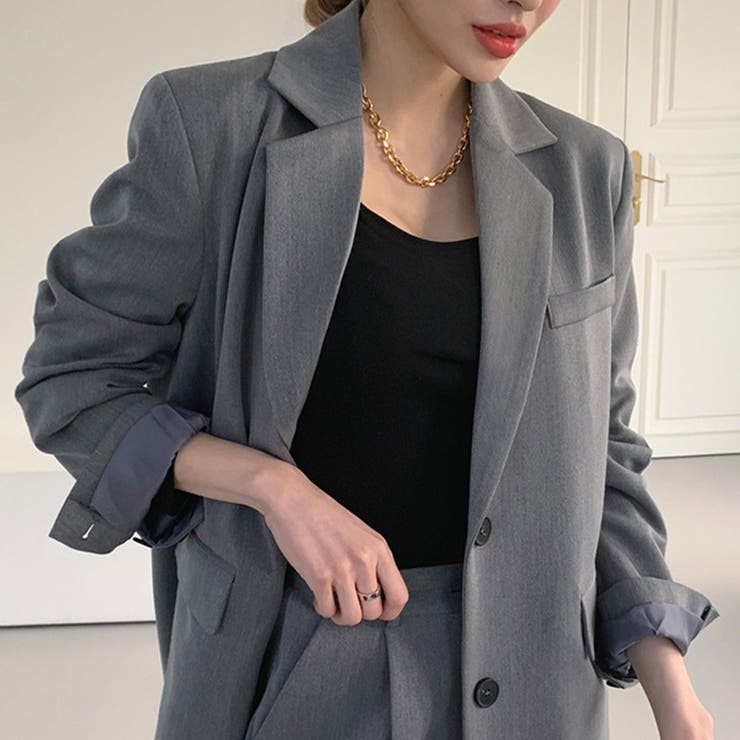 美スタイル魅せのジャケット&パンツセレモニースーツ オフィス 韓国ファッション | maison de LATIR | 詳細画像8 