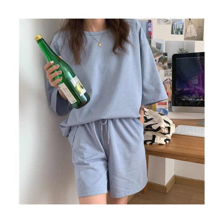 これ1つで大人カジュアルが叶う！カットソーサマーセットアップ シンプル 無地 | maison de LATIR | 詳細画像6 