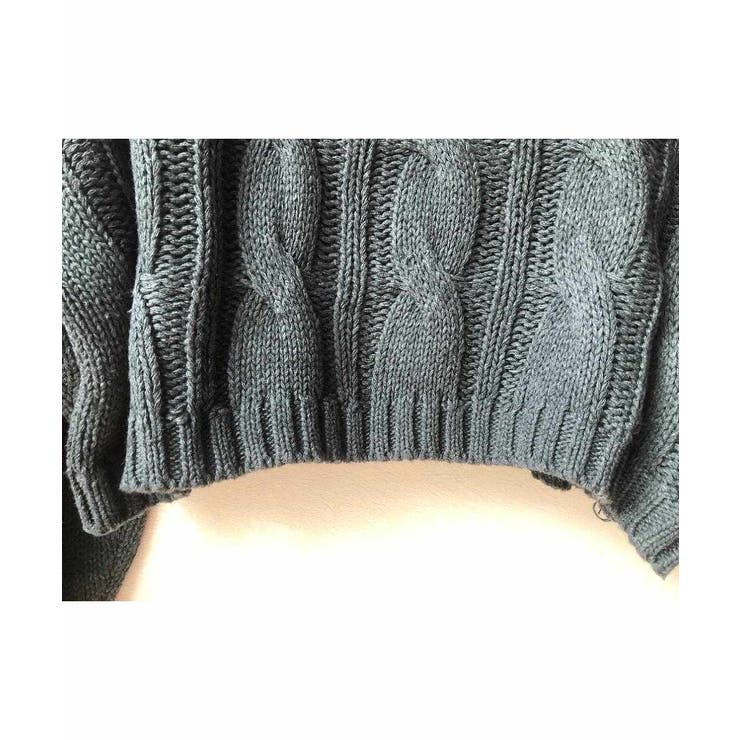 レディなシルエットを楽しむケーブルニット&リブ編みスカートセットアップ ニットプ… | maison de LATIR | 詳細画像11 