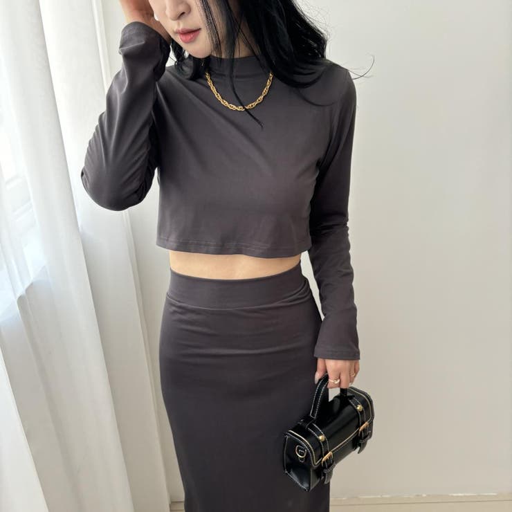 【上下セット】ヘルシーな肌見せでカジュアルな着こなしトップス&ロングスカート カ… | maison de LATIR | 詳細画像8 