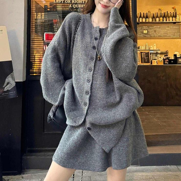 ゆるっと可愛い、冬ニットセット 万能 セットアップ | maison de LATIR | 詳細画像2 