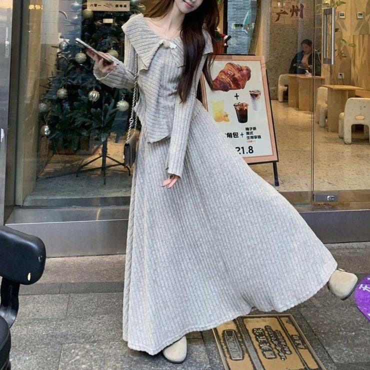 ナチュラルで上品なセットアップ トップス スカート | maison de LATIR | 詳細画像2 