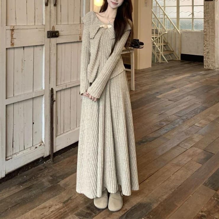 ナチュラルで上品なセットアップ トップス スカート | maison de LATIR | 詳細画像5 