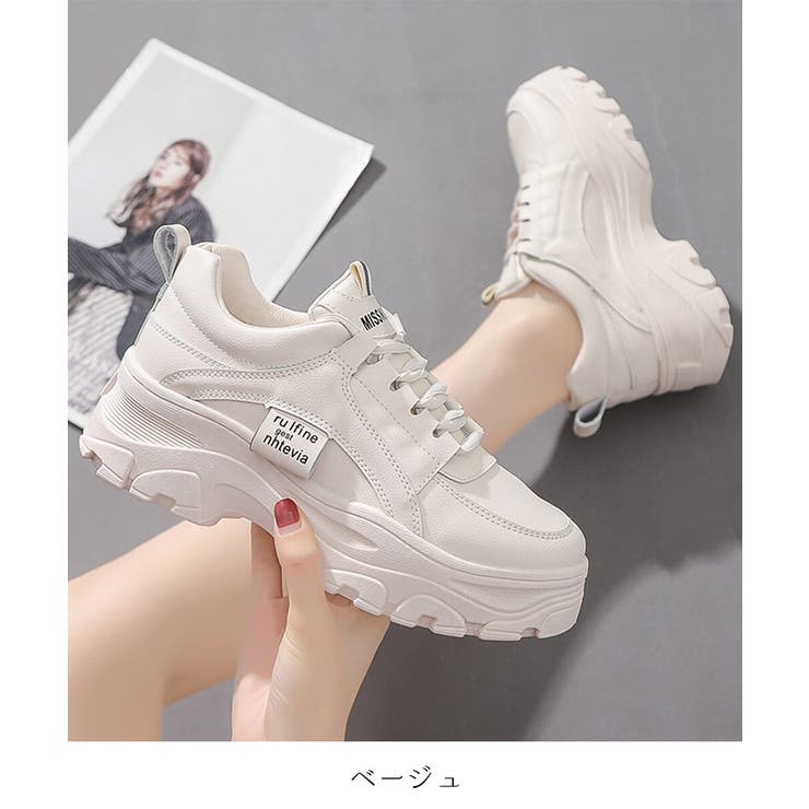 当社限定カラー7色！信頼の高レビュー数！程よく盛れる厚底レディーススニーカー | maison de LATIR | 詳細画像9 