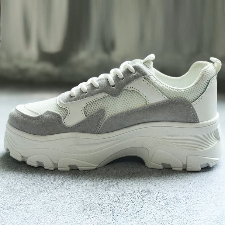 グレーMIX | 当社限定カラー7色！信頼の高レビュー数！程よく盛れる厚底レディーススニーカー | maison de LATIR