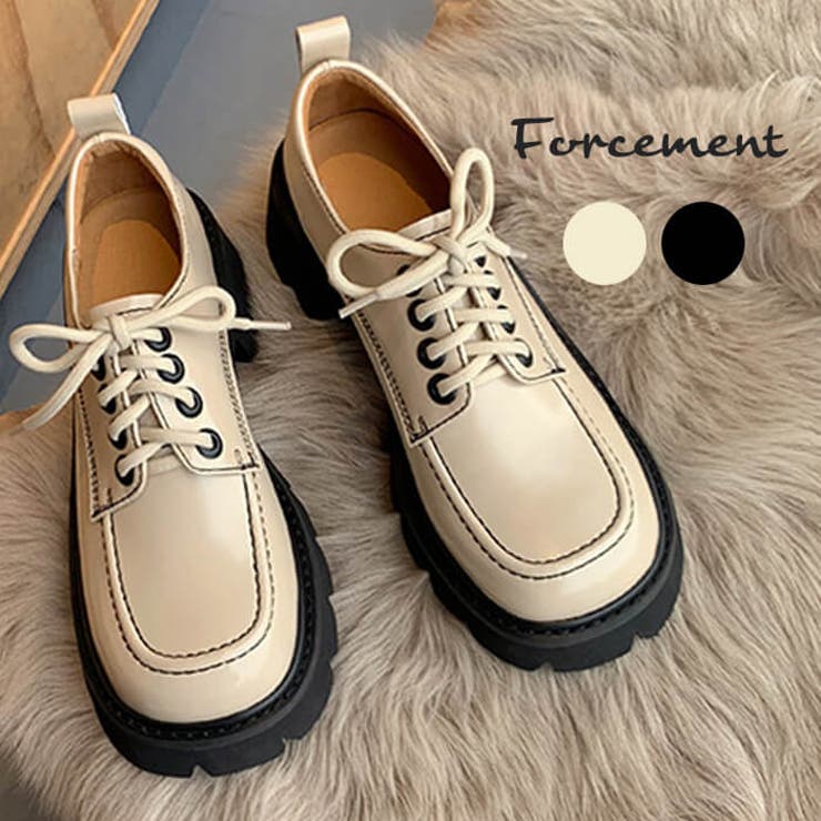 ころんとしたフォルムが可愛いマニッシュシューズ 厚底 マニッシュ 品番 Msdl Forcement フォースメント のレディースファッション通販 Shoplist ショップリスト