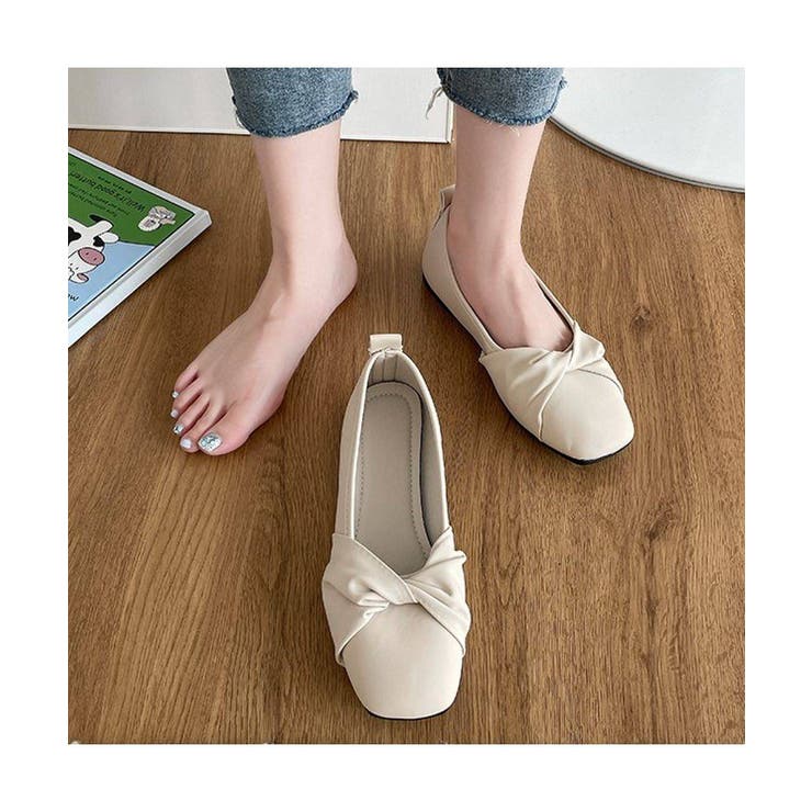 どんなコーデにも取り入れやすいツイストリボンデザインスリッポン 冬 フラット | maison de LATIR | 詳細画像11 