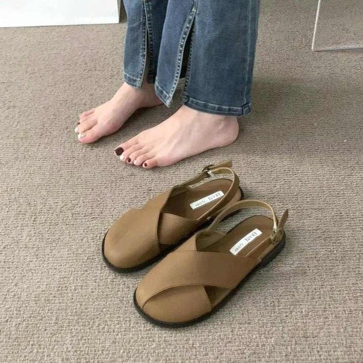 きちんと感がちょうどいいクロスパンプス 足元 フラット | maison de LATIR | 詳細画像7 