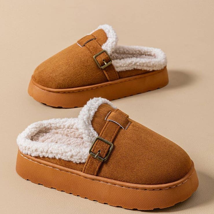 暖足元ふわもこムートンスリッポン シューズ ヒール4cm | maison de LATIR | 詳細画像9 