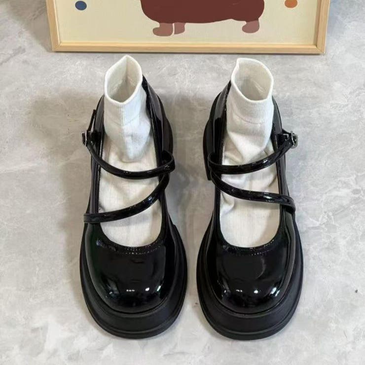 安定感とトレンドを楽しむ主役厚底ストラップシューズパンプス メリージェーン オフ… | maison de LATIR | 詳細画像10 