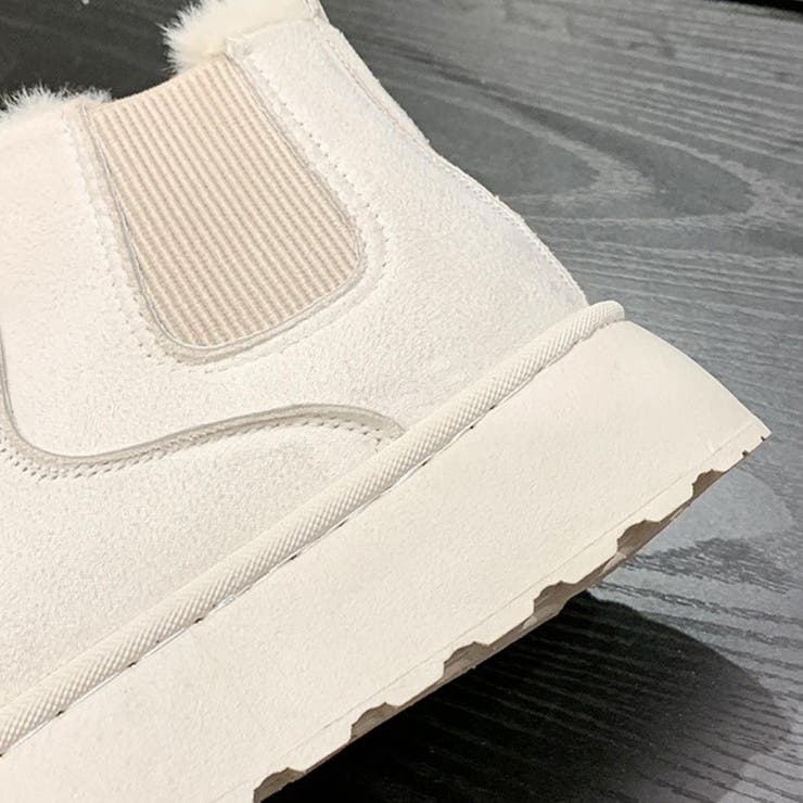 ふわふわボアで足元あたたか、厚底ムートン風ブーツ レディース ムートンブーツ | maison de LATIR | 詳細画像15 