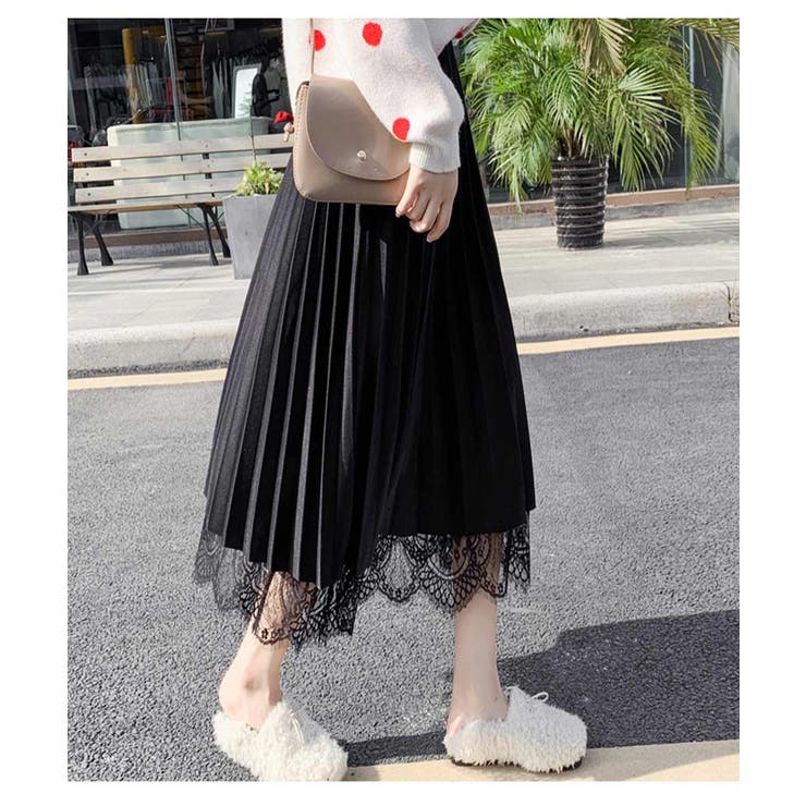 プリーツ レイヤード レース | maison de LATIR | 詳細画像3 