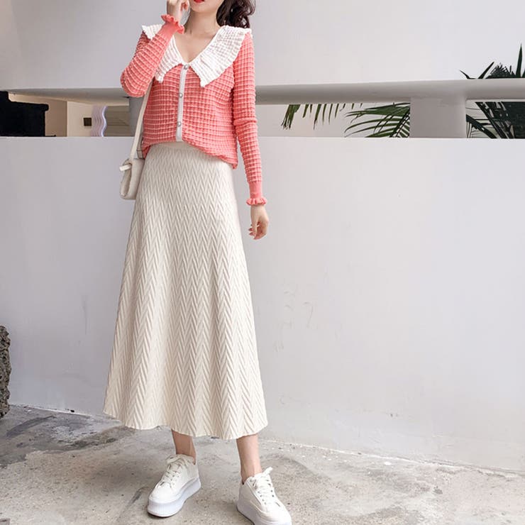 ハイウエストニットロングスカート スカート ロングスカート | maison de LATIR | 詳細画像3 