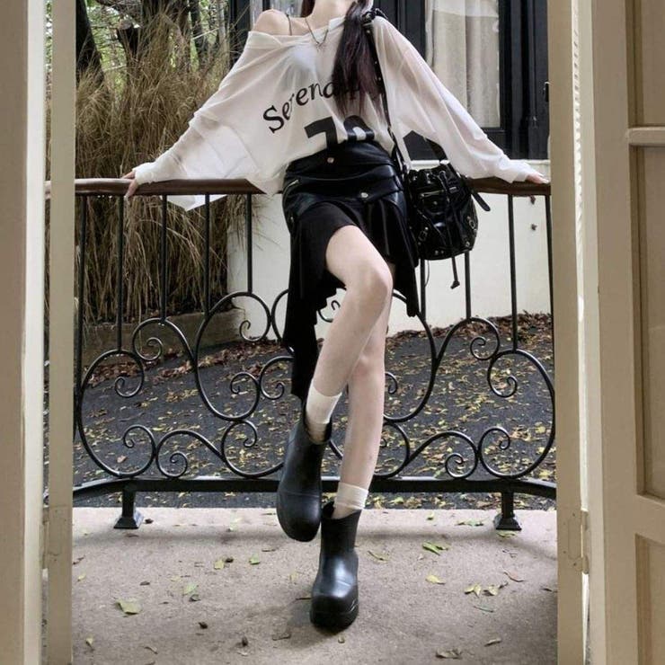 冬コーデを格上げ レザー異素材コンビネーションスカート ミニ | maison de LATIR | 詳細画像16 