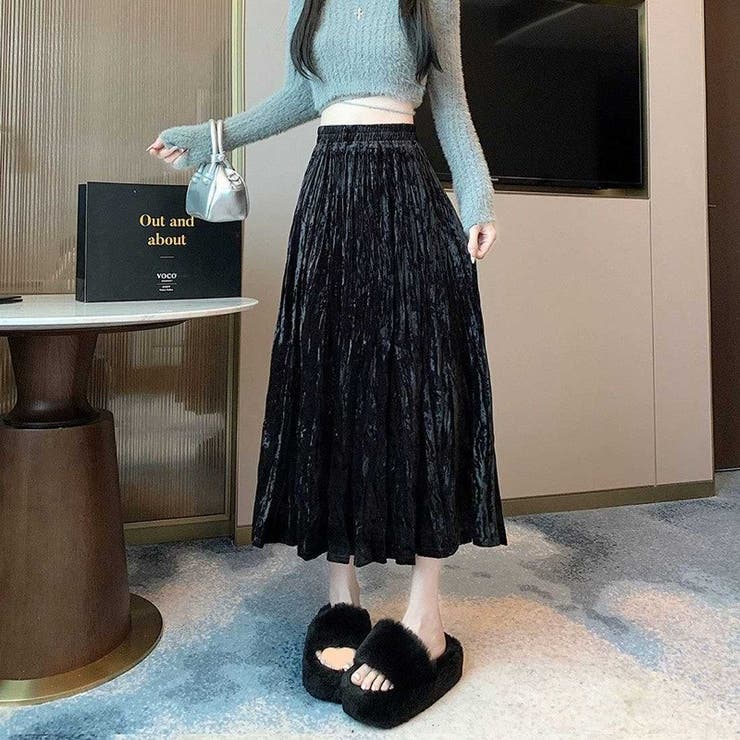 歩くたびにふんわり揺れるマキシスカート ボトム スカート | maison de LATIR | 詳細画像2 