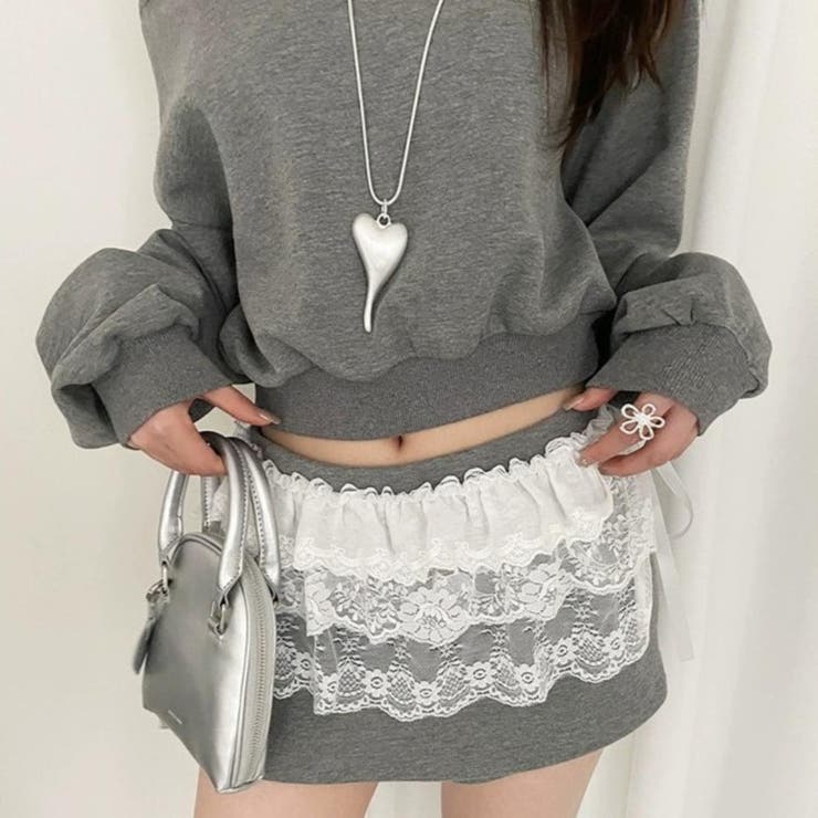 コーデにひとさじプラスレースラップスカート ラップスカート レーススカート | maison de LATIR | 詳細画像6 