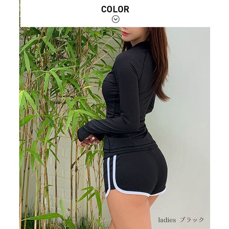 カップルでスポーティーペアルック水着 上下セットペアルック スポーティー | maison de LATIR | 詳細画像12 