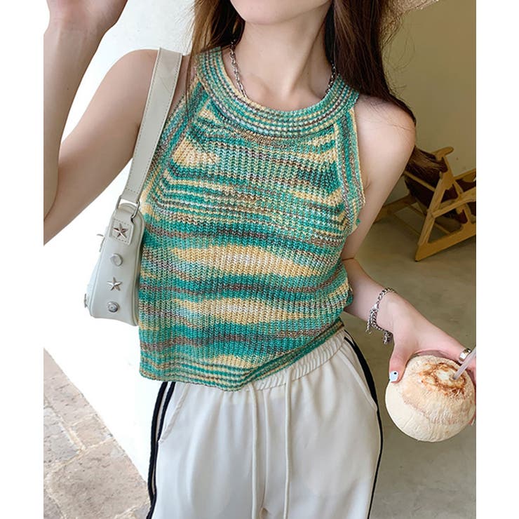 メゾンエシェルMaison Echelle⭐︎カラミチェックキャミソール⭐︎グリーン カラミチェックキャミソール – Maison Echelle