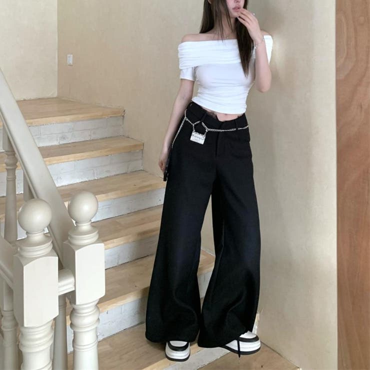 ドレーブで魅せるセクシーなオフショルダ半袖トップス プルオーバー ミニ丈 | maison de LATIR | 詳細画像5 