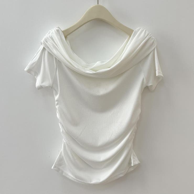 ドレーブで魅せるセクシーなオフショルダ半袖トップス プルオーバー ミニ丈 | maison de LATIR | 詳細画像11 