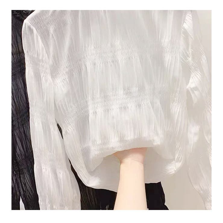 シャツシフォンシャツレディース長袖タートルネックブラウス着痩せおしゃれオフィストップスプリーツシフォン無地長袖カジュアル大人可愛いエレガントフェミニンパーティオフィスお出かけデートレーストップス