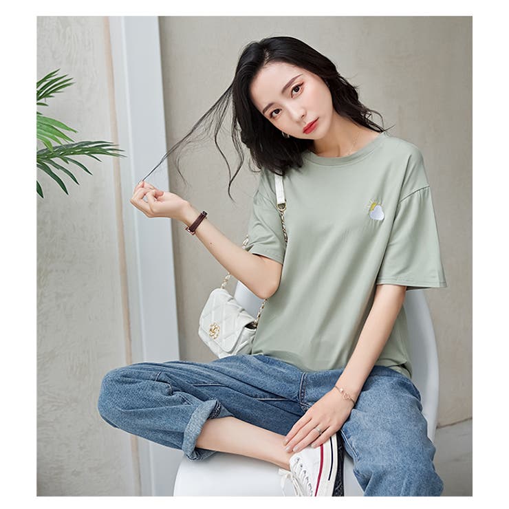 tシャツ レディース 半袖[品番：MSDL0001348]｜maison de LATIR