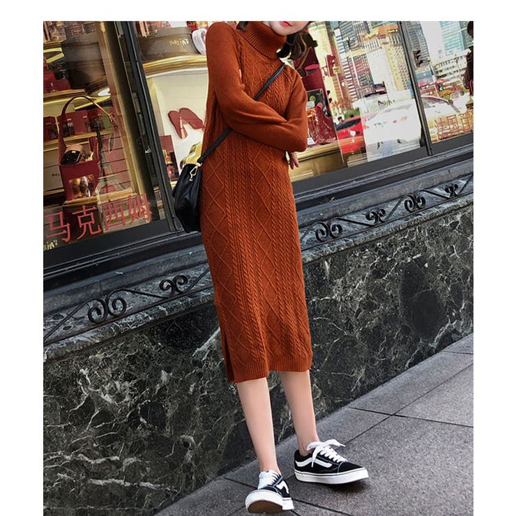 ワンピース ニットワンピース ケーブル編み | maison de LATIR | 詳細画像4 